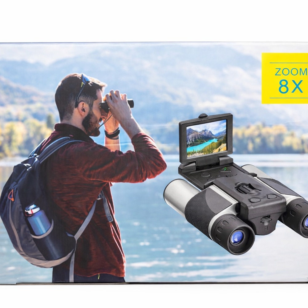 Digital Binoculars 10X w/ 2” IPS LCD Screen 8X Digital Zoom Photo Video 2.5K